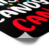 I Like His Candy Cane Funny Christmas Couples Matc Poster (Hoek)