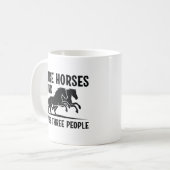 I Like Horses And Maybe 3 People Koffiemok (Voorkant links)