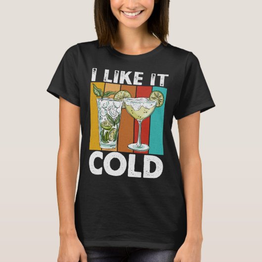 I Like It Cold I Cocktail T-shirt (Voorkant)