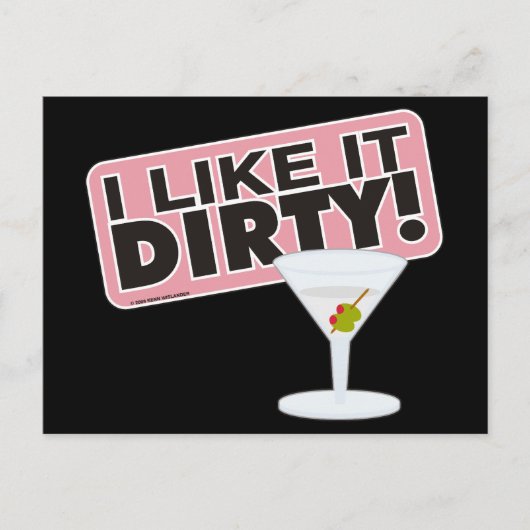 I Like it Dirty Postcards Briefkaart (Voorkant)