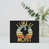 I Like It Moist Thanksgiving Retro Turkey Dinner Briefkaart (Staand voorkant)