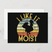 I Like It Moist Thanksgiving Retro Turkey Dinner Briefkaart (Voorkant / Achterkant)