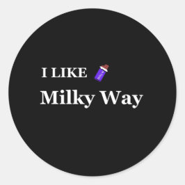 i like milky way ronde sticker