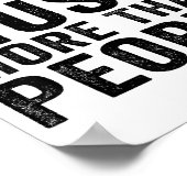 I Like Music More Than People Funny Musicians Sayi Poster (Hoek)