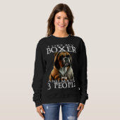 I Like My Boxer And Maybe 3 People Dog  Boxer Trui (Voorkant volledig)