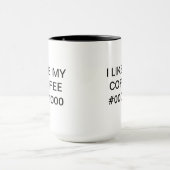 I LIKE MY COFFEE #000000 - Mug for Webdesigners Mok (Midden)
