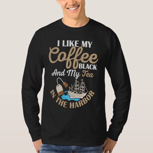 I Like My Coffee Black History Teacher Student T-shirt (Voorkant)
