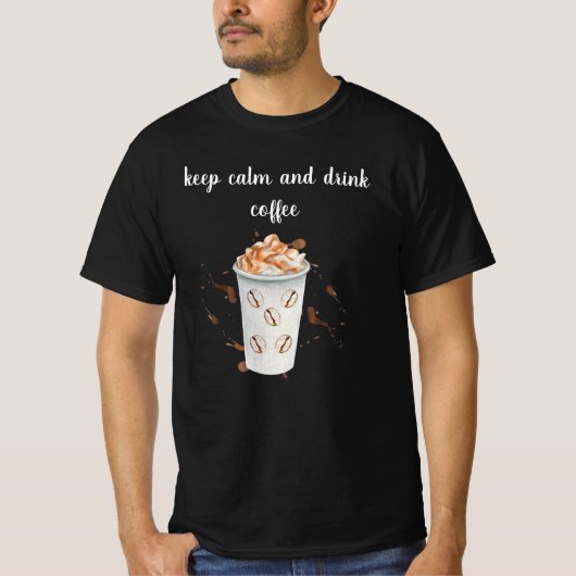 I like my cream and sugar in my coffee t-shirt (Voorkant)