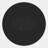 I Like My Husband A Little Bit Younger Funny Sayin Ronde Sticker (Voorkant)