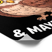 I Like Owls And Maybe 3 People Funny Introvert Hum Poster (Hoek)