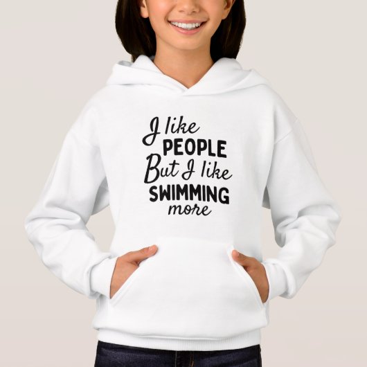 I like people BUT I like swimming more. (Voorkant)
