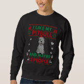 I Like Pitbull Dog    Ugly Christmas Sweater (Voorkant)