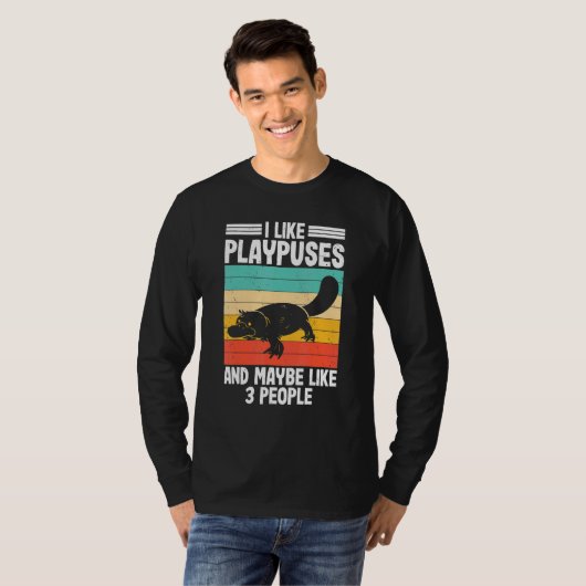 I Like Platypus  Pltypus Pladapus Platypus Kids T-shirt (Voorkant volledig)