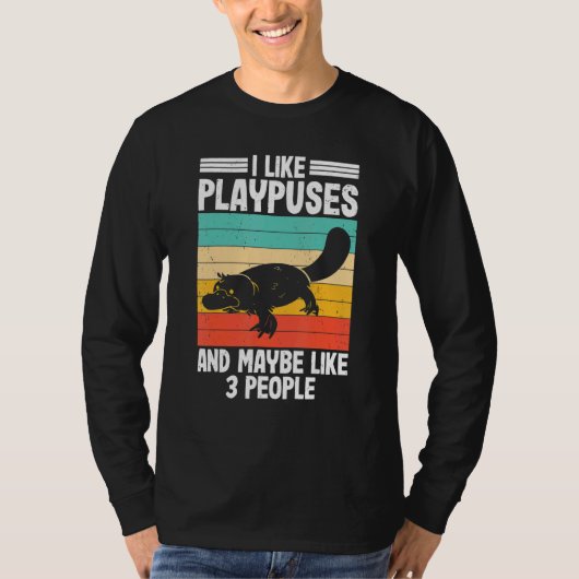 I Like Platypus  Pltypus Pladapus Platypus Kids T-shirt (Voorkant)