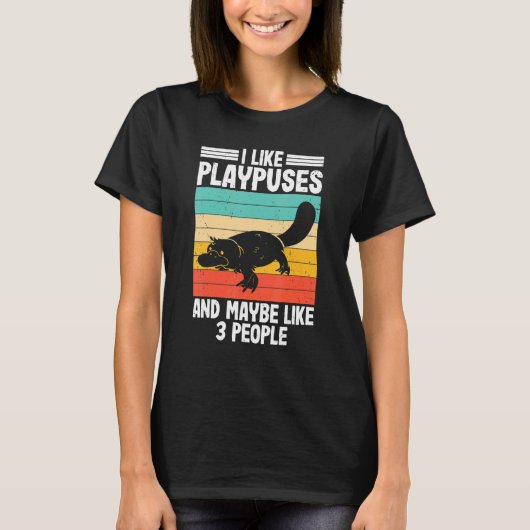 I Like Platypus  Pltypus Pladapus Platypus Kids T-shirt (Voorkant)
