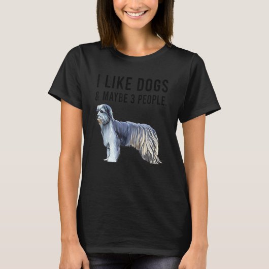 I Like Pyrenean Shepherd Dogs And Maybe 3 People T-shirt (Voorkant)