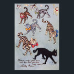 I Like The Black Cat, Louis Wain Poster<br><div class="desc">Louis Wain (5 August 1860 – 4 July 1939) was an English artiste known for his drawings, which consistently featured anthropomorphized large-eyed cats and kittens. In his later years he may have suffered from schizophrenia (although this claim is disputed), which, according to some psychiatrists, can be seen in his works. Quote:Wikipedia</div>