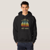 I Like To Get High Airplane Jump Parachuting Skydi Hoodie (Voorkant volledig)