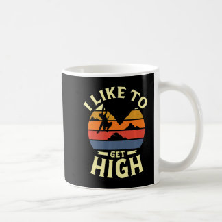I like to get high for a Rock Climber Fun rock cli Koffiemok