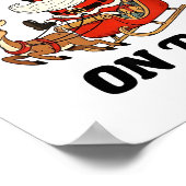 I Like To Ride On Top Funny Santa Couple Matching  Poster (Hoek)