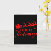 I Like To Ride On Top I Like To Slide Inside Coupl Kaart (Gele Bloem)