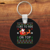 I Like To Ride On Top I Like To Slide Inside Coupl Sleutelhanger (Voorkant)