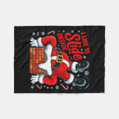 I Like To Slide Inside Funny Santa Couple Matching Fleece Deken (Voorkant (Horizontaal))