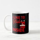 I Like To Slide Inside Funny Xmas Couple Matching Koffiemok (Links)