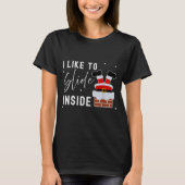 I Like To Slide Inside Funny Xmas Couple Unhinge P T-shirt (Voorkant)