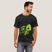 I Like Turtles And Maybe Three People Funny Retro  T-shirt (Voorkant volledig)