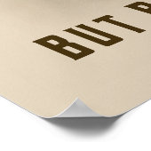 I like water but beer loves me poster (Hoek)