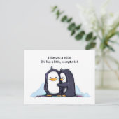 I Like You a Little - Briefkaart (Staand voorkant)
