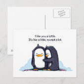 I Like You a Little - Briefkaart (Voorkant / Achterkant)