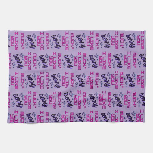 I LIKE YOU BERRY MUCH THEEDOEK (Horizontaal)