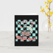 I Like You Cherry Much Funny Retro Love Valentine  Kaart (Gele Bloem)