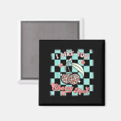 I Like You Cherry Much Funny Retro Love Valentine  Magneet (Voorkant / Achterkant)