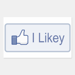 I Likey Facebook Rechthoekige Sticker