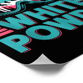 I Live For White Wder Ski Goggles Snowboard Art  Poster (Hoek)