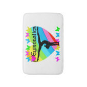 I LIVE GYMNASTICS RAINBOW ONTWERP BADMAT (Voorkant Verticaal)