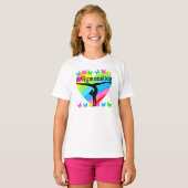  I LIVE GYMNASTICS RAINBOW ONTWERP T-SHIRT (Voorkant volledig)