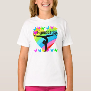  I LIVE GYMNASTICS RAINBOW ONTWERP T-SHIRT