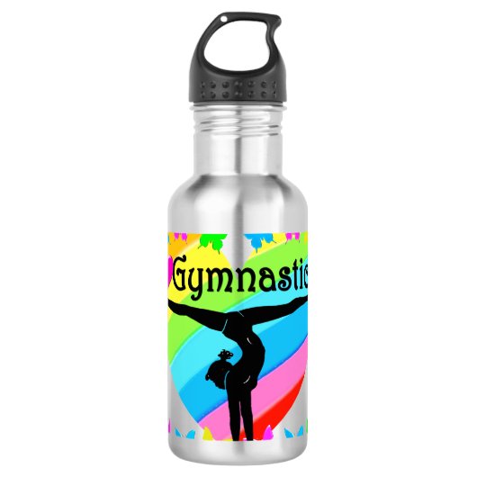I LIVE GYMNASTICS RAINBOW ONTWERP WATERFLES (Voorkant)