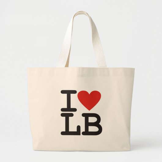 I LIVE LB Canvas tas (Voorkant)
