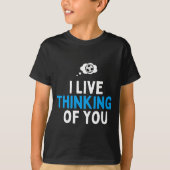 I Live thinking of you football T-shirt (Voorkant)