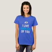 I Live thinking of you football T-shirt (Voorkant volledig)