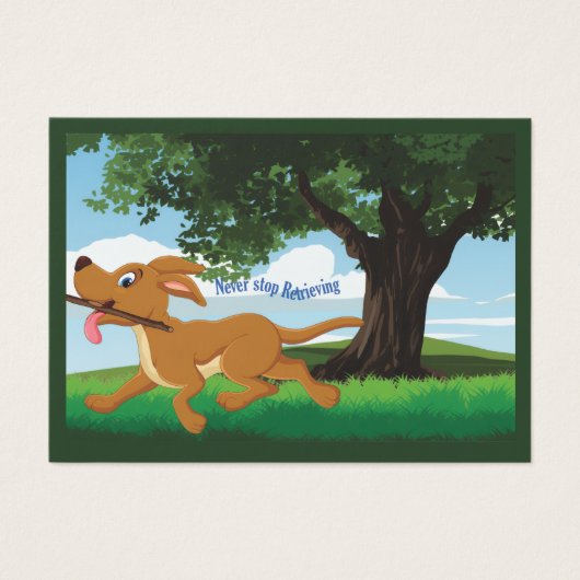 I Live to retrieve Visitekaartje (Voorkant)