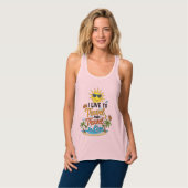 I Live to Travel & Travel to Live Tee Tanktop (Volledige Voorkant)