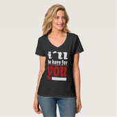 I´ll Be Here For You Lovable Valentine Illustratio T-shirt (Voorkant volledig)