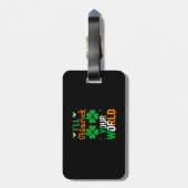 i_ll shamrock uw wereld op Patrick_s dag Bagagelabel (Achterkant verticaal)