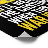 I’ll Wear The Costume When This War Is Over  Poster (Hoek)